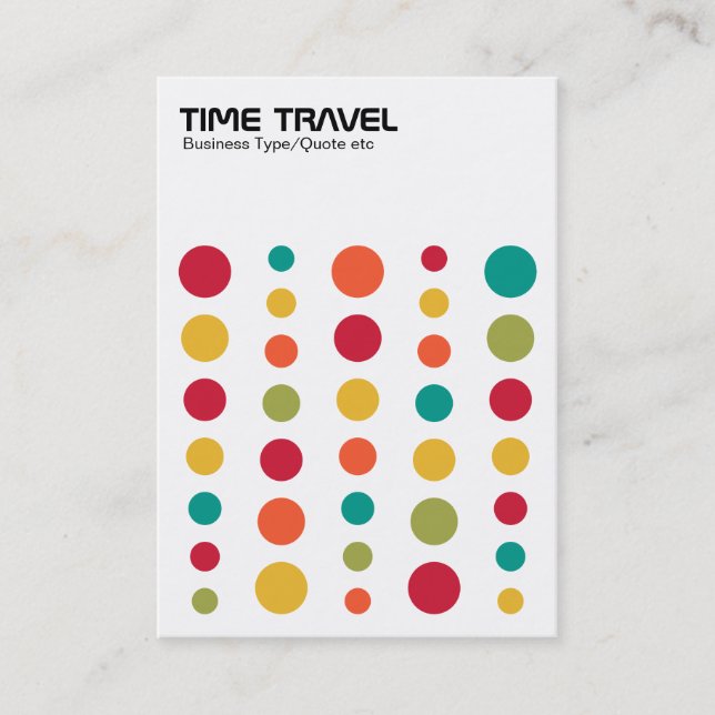 Time Travel - Colours 02 Business Card (Front)