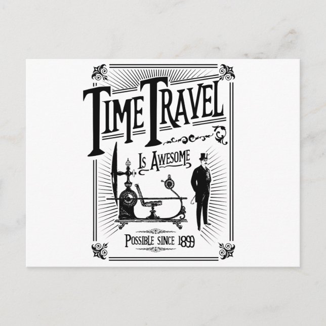 Time Travel is awesome Postcard (Front)