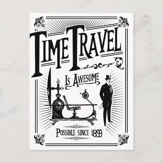 Time Travel is awesome Postcard (Front)
