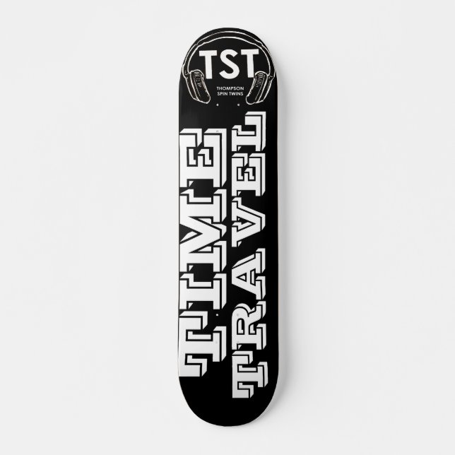 TIME TRAVEL Skateboard, 7¾" Deck Skateboard (Front)