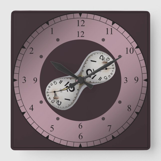 Time Travel ~ Time Bending ~ Chronokinesis ~ Square Wall Clock (Front)