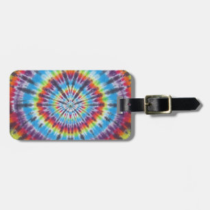 Time Travel Tunnel Tie Dye Luggage Tag