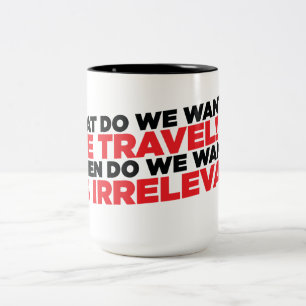 Time Travel Two-Tone Coffee Mug
