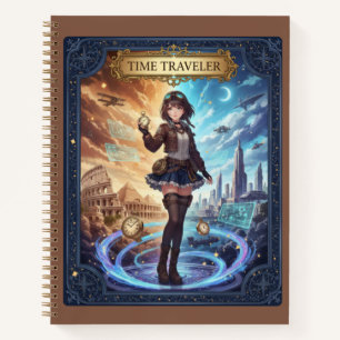 Time Traveler Anime Girl History & Future Journal
