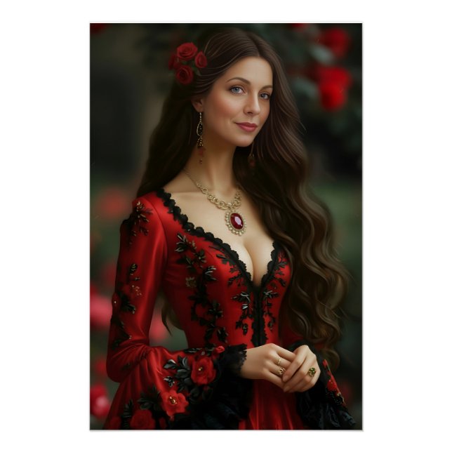 Time Traveler: Romantic Spanish Dancer Poster (Front)