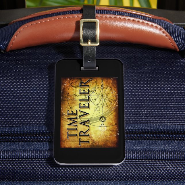 Time Traveller Luggage Tag (Front Insitu 2)