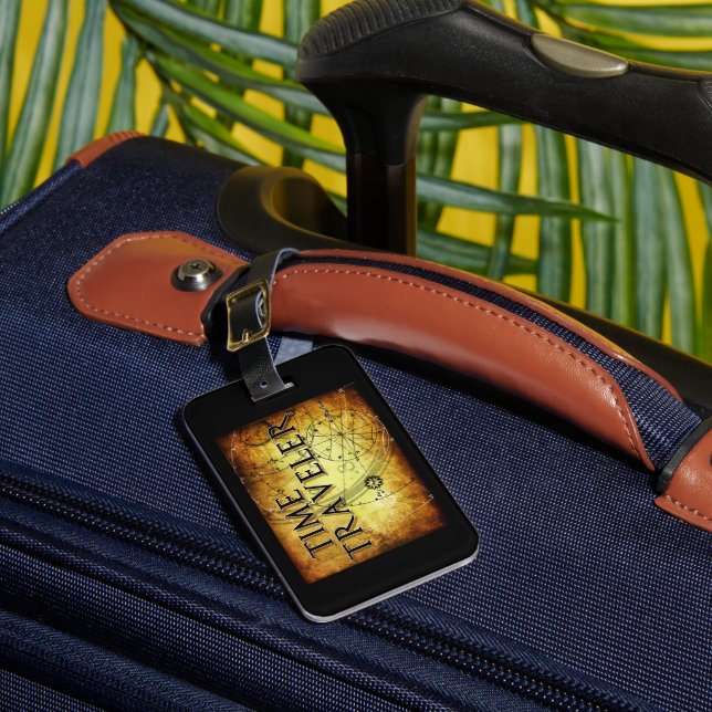 Time Traveller Luggage Tag (Front Insitu 1)