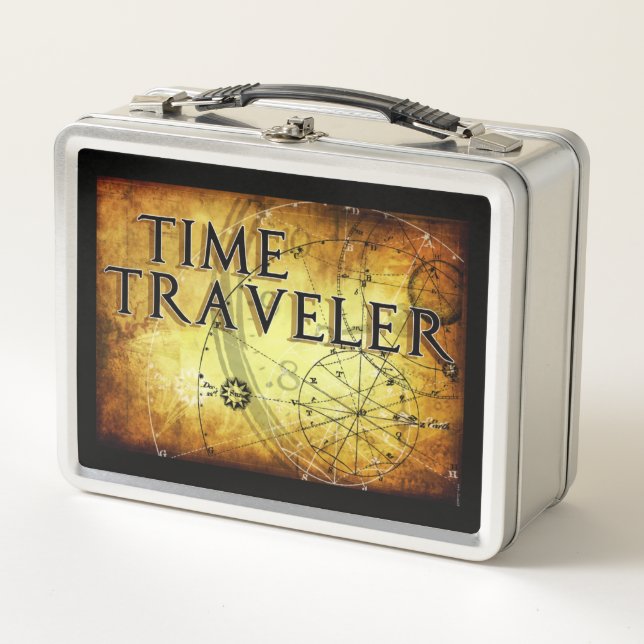 Time Traveller  Metal Lunch Box (Front)