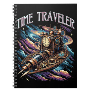 Time Traveller – Steampunk Space Adventure Notebook