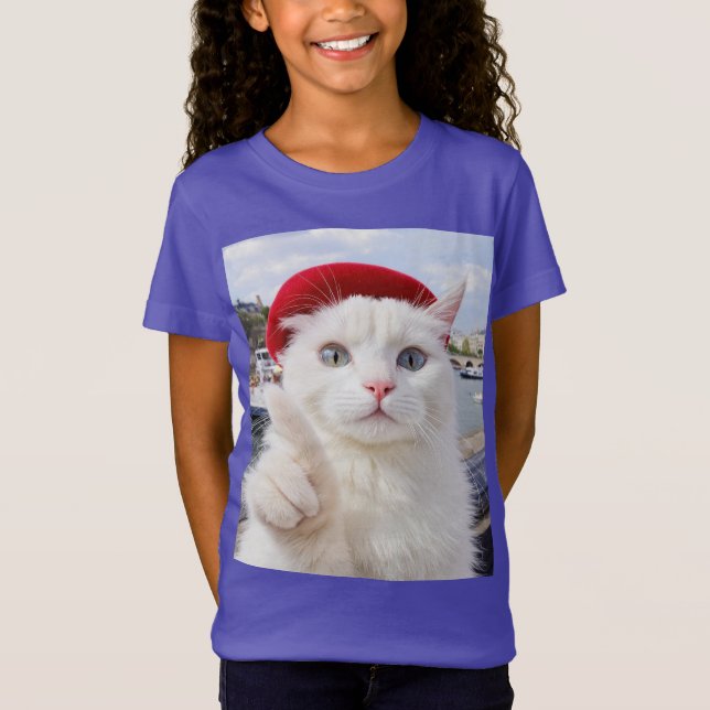 Time-Travelling Cat Selfie Tee (Front)