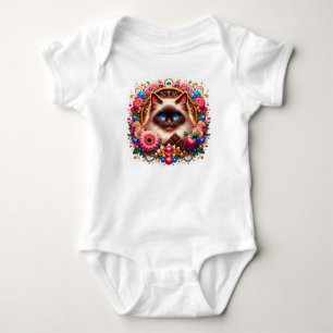 "Time, Treats, and Whiskers"  Baby Bodysuit