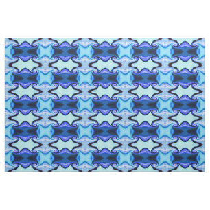 Time tunnels blue fabric