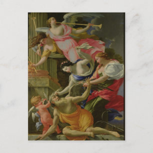 Time Vanquished by Love, Venus and Hope Postcard