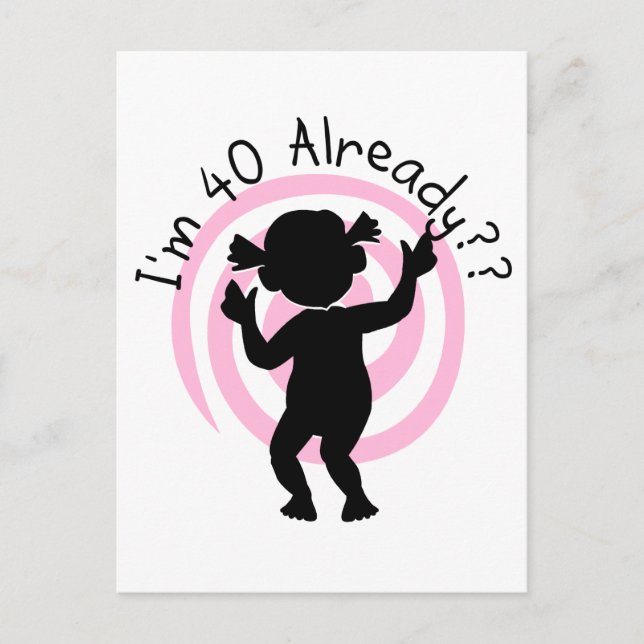 Time Warp 40 Already Tshirts and gifts Postcard (Front)