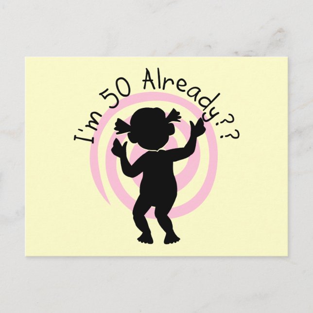 Time Warp 50 Already Tshirts and Gifts Postcard (Front)