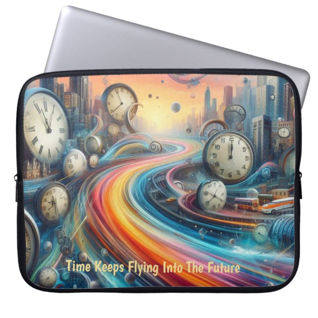 Time Warp Road Trip Laptop Sleeve (Front)