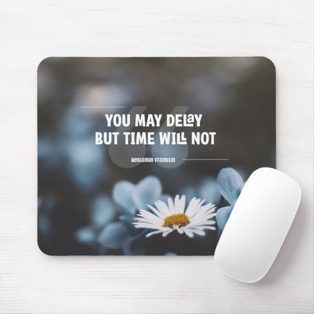 Time Will Not Mouse Mat (With Mouse)