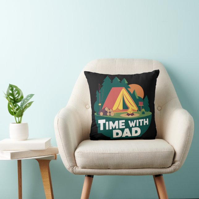 Time With Dad - Father's Day Cushion (Chair)