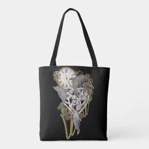 Time with the dolphins tote bag