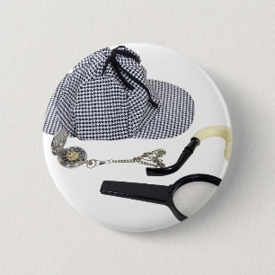 TimeForDetective050110 6 Cm Round Badge