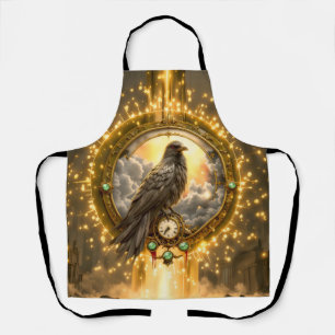 Timekeeper Raven – Gothic Clockwork Apron