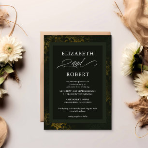 Timeless and Elegant Custom Wedding Invitation