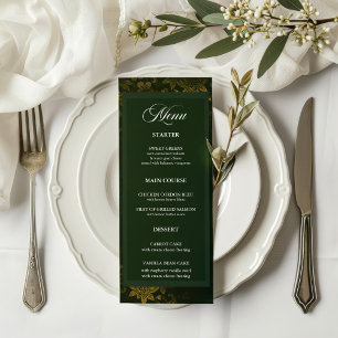 Timeless and Elegant Custom Wedding Menu