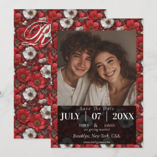 Timeless Anemones Aesthetic Countryside Wedding Save The Date