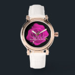 Timeless Anniversary Gift for Her - Velvet Rose  Watch<br><div class="desc">This timepiece is a moonlit sonata for the wrist – a timeless anniversary gift for her that whispers elegance. Eternal Rose: A deep crimson bloom etched on an obsidian-black dial, its petals suspended in perpetual bloom – the ultimate valentine's day surprise for those who measure love in heartbeats, not seconds....</div>