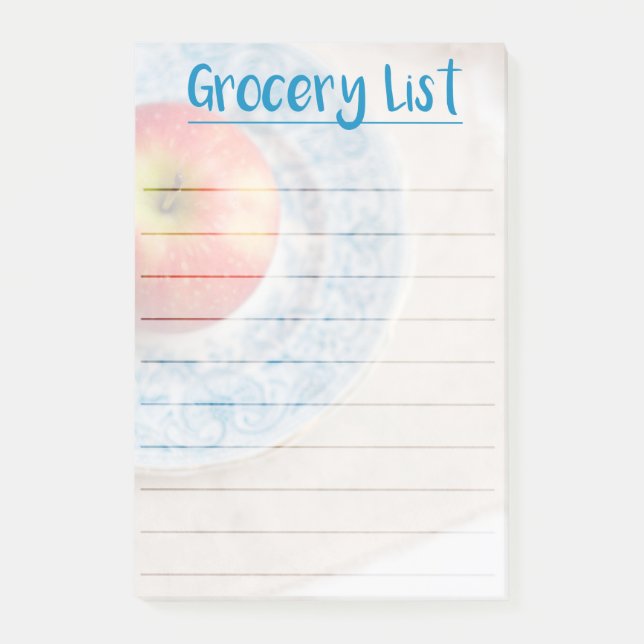 Timeless Apple - Grocery List Notes (Front)