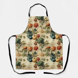 Timeless Autumn Harvest in Warm Muted Tones Apron