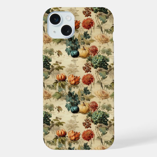 Timeless Autumn Harvest in Warm Muted Tones iPhone Case (Back)