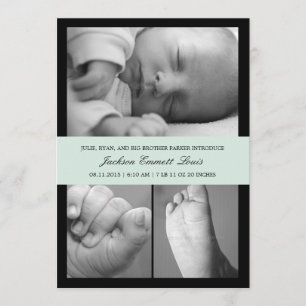 Timeless Band Birth Announcement - Blue