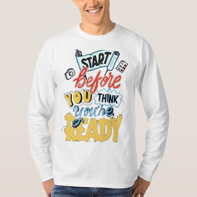Timeless Basics: Vogue Voyage Long Sleeve T-Shirt (Front)