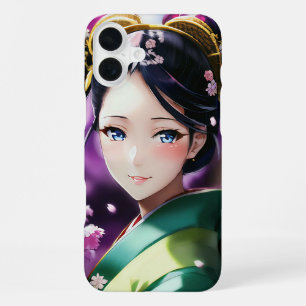 Timeless Beauty – Elegant Japanese Portrait Phone iPhone 16 Plus Case