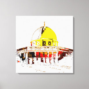Timeless Beauty: The Dome of the Rock Travel Canvas Print