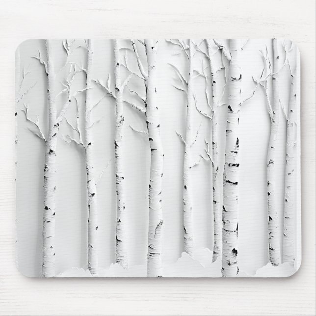 Timeless Birch Mouse Mat (Front)