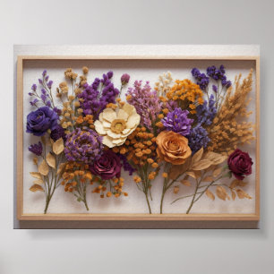 Timeless Bloom: Dried Flower Wall Art