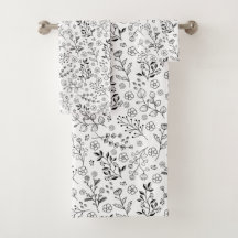 Timeless Bloom: Hand-Drawn Floral Elegance