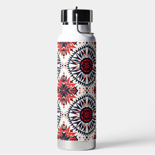Timeless Blue "Cosmic Interlock" Insulated 25oz Bo Water Bottle