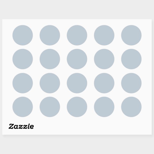 Timeless - Blue Mist Classic Round Sticker (Sheet)