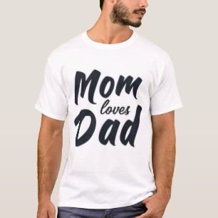 "Timeless Bond: Unique Artwork for Mum and Dad T-Shirt