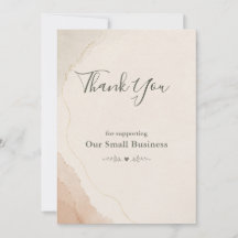 Timeless Botanical Small Business Packaging Insert