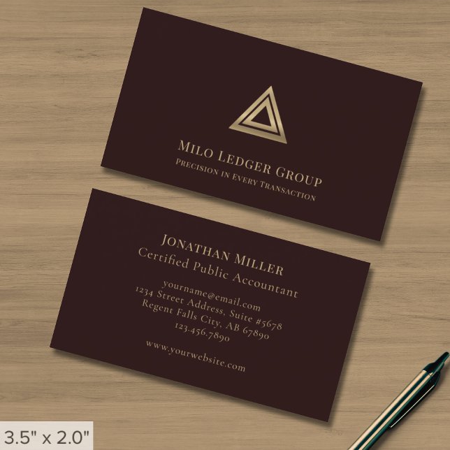 Timeless Business Cards for CPAs (Creator Uploaded)