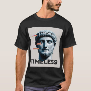 Timeless Bust Glitch Art T-Shirt – Retro-Pink Dad