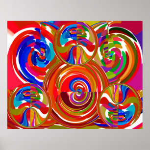 Timeless Chakra  - Yoga Meditation Mandala V9 Poster