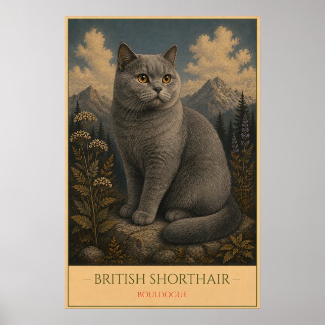 Timeless Charm: British Shorthair Poster (Front)