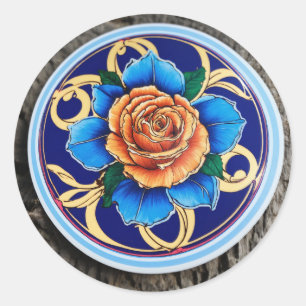 "Timeless Charm"  Classic Round Sticker