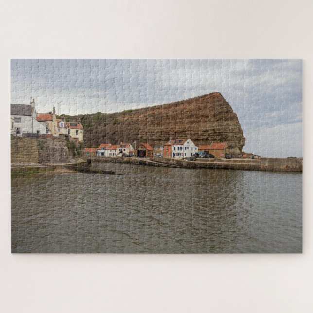 Timeless Charm of Staithes Harbour Jigsaw Puzzle (Horizontal)