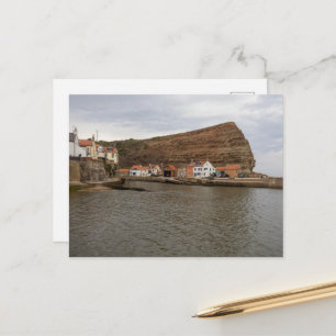 Timeless Charm of Staithes Harbour Postcard